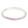 Diamante Stretch Bracelet In Pink