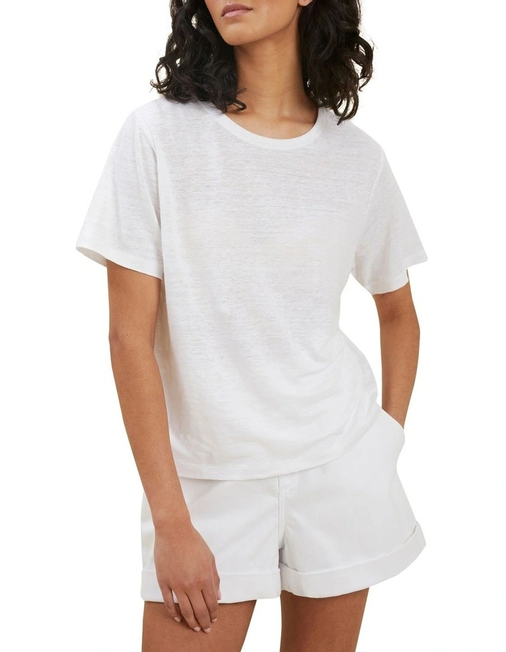Core Linen Boxy Tee 1 Core Linen Boxy Tee