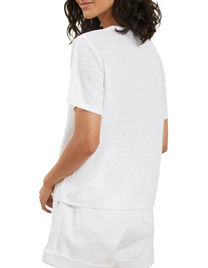 Core Linen Boxy Tee 3 Core Linen Boxy Tee - Image 3