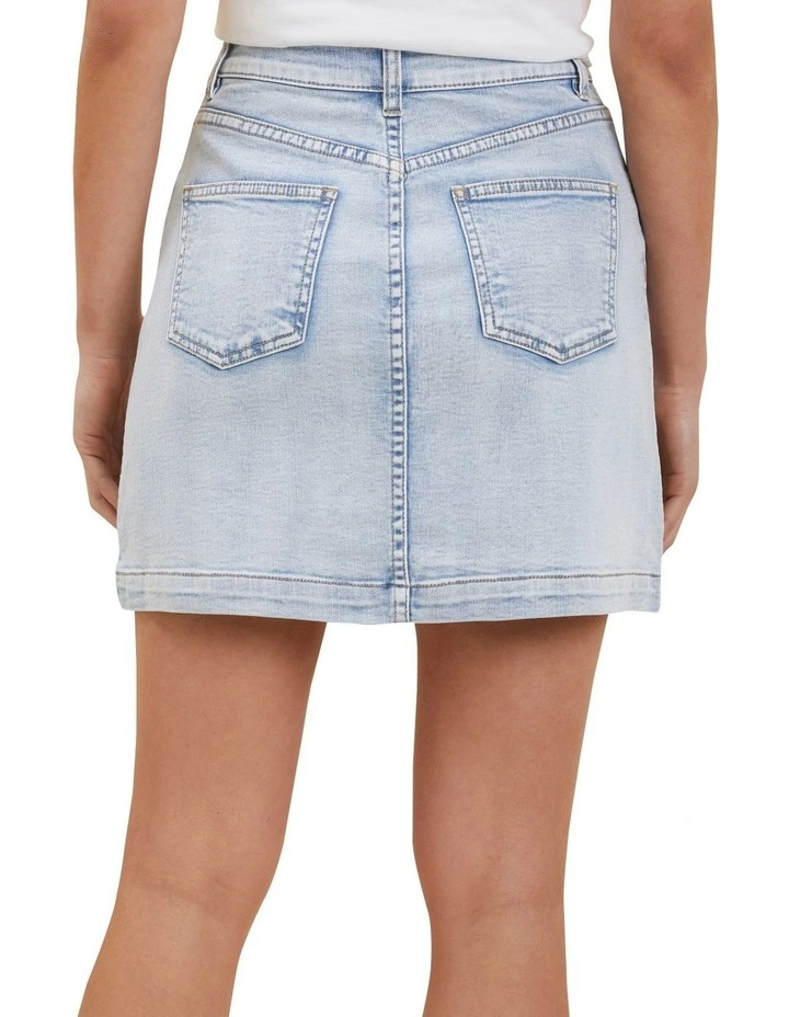 Core Denim A Line Mini Skirt 3 Core Denim A Line Mini Skirt - Image 3