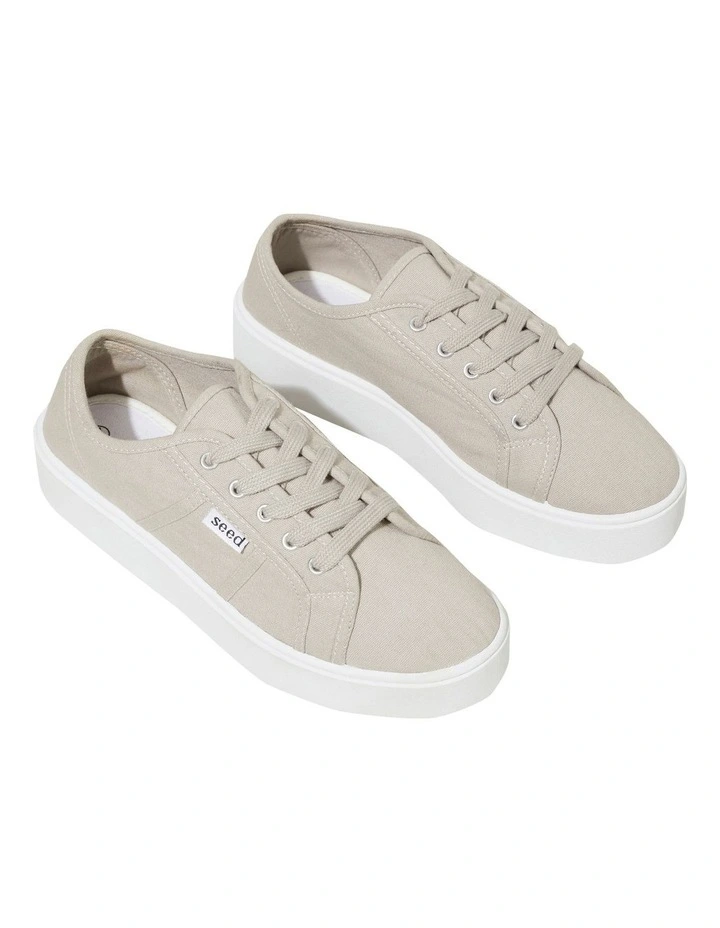 Billie Flatform Sneaker In Grey 2 Billie Flatform Sneaker In Grey - Image 2