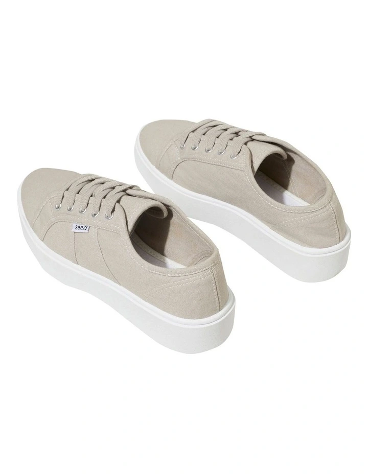 Billie Flatform Sneaker In Grey 3 Billie Flatform Sneaker In Grey - Image 3