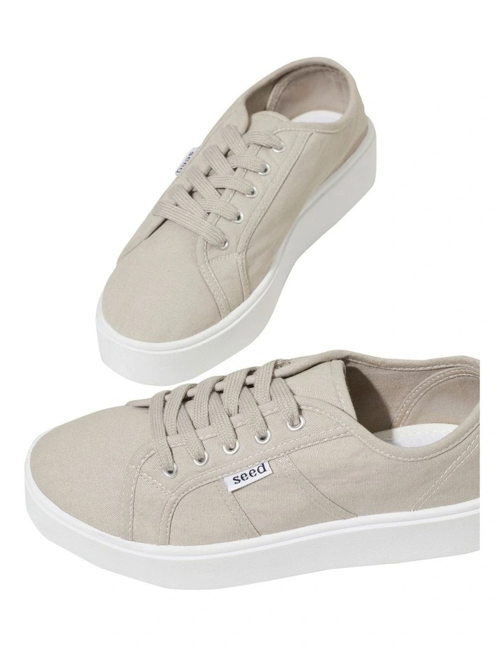 Billie Flatform Sneaker In Grey 4 Billie Flatform Sneaker In Grey - Image 4