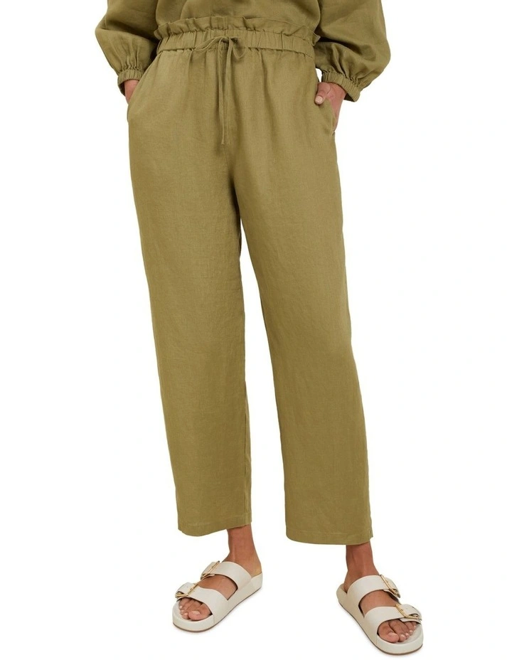 Core Linen Tie Up Pant 1 Core Linen Tie Up Pant