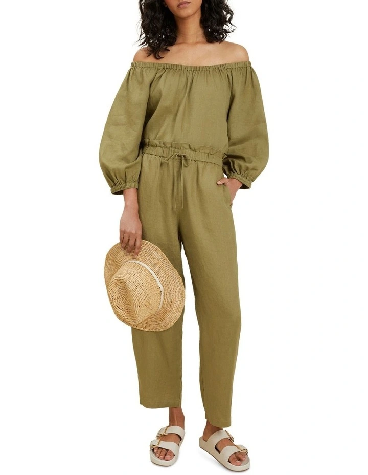 Core Linen Tie Up Pant 2 Core Linen Tie Up Pant - Image 2