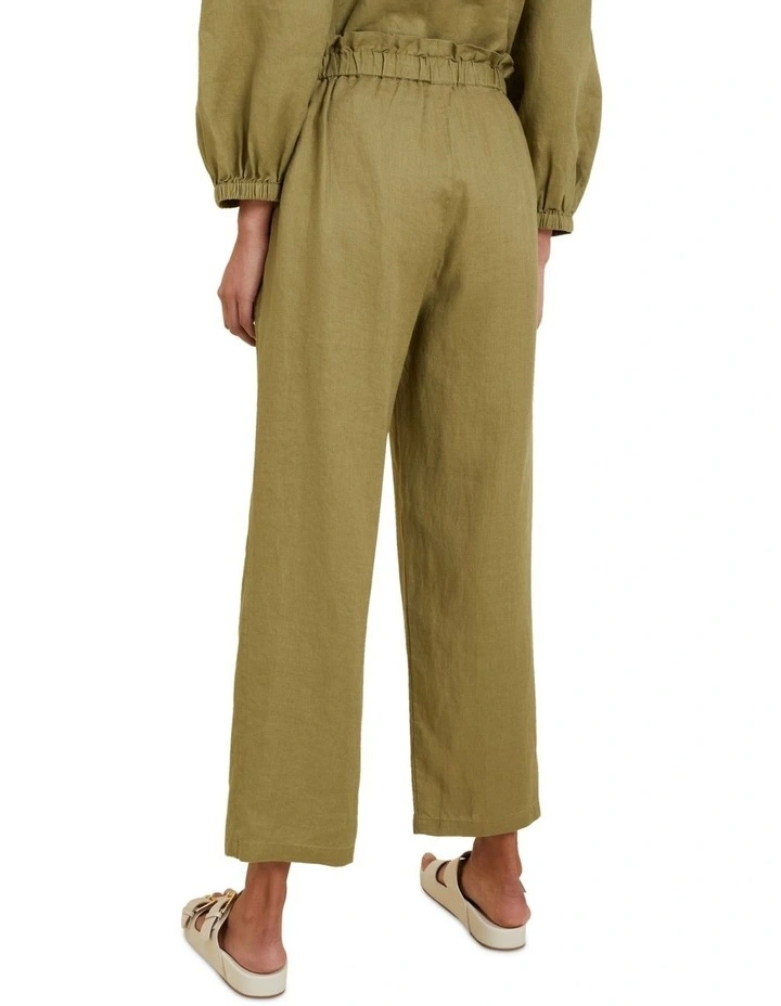 Core Linen Tie Up Pant 3 Core Linen Tie Up Pant - Image 3