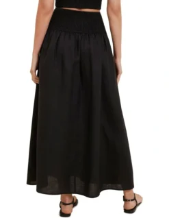 Core Linen Gathered Maxi Skirt 6 Core Linen Gathered Maxi Skirt -Heritage 849168190 3 720x928