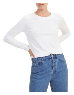 Core Long Sleeve Top Whisper White