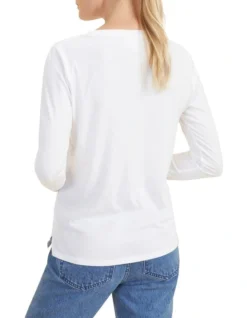 Core Long Sleeve Top Whisper White -Heritage 884223280 4 720x928