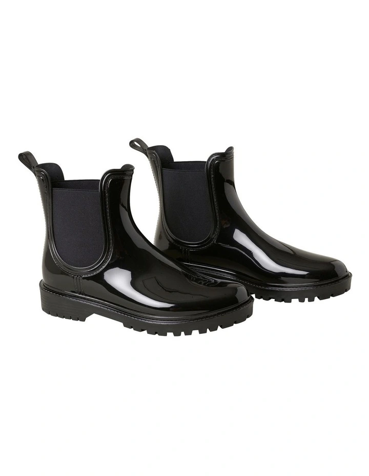 Emily Jelly Black Ankle Boot 2 Emily Jelly Black Ankle Boot - Image 2