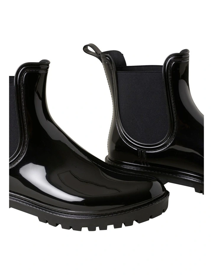 Emily Jelly Black Ankle Boot 4 Emily Jelly Black Ankle Boot - Image 4