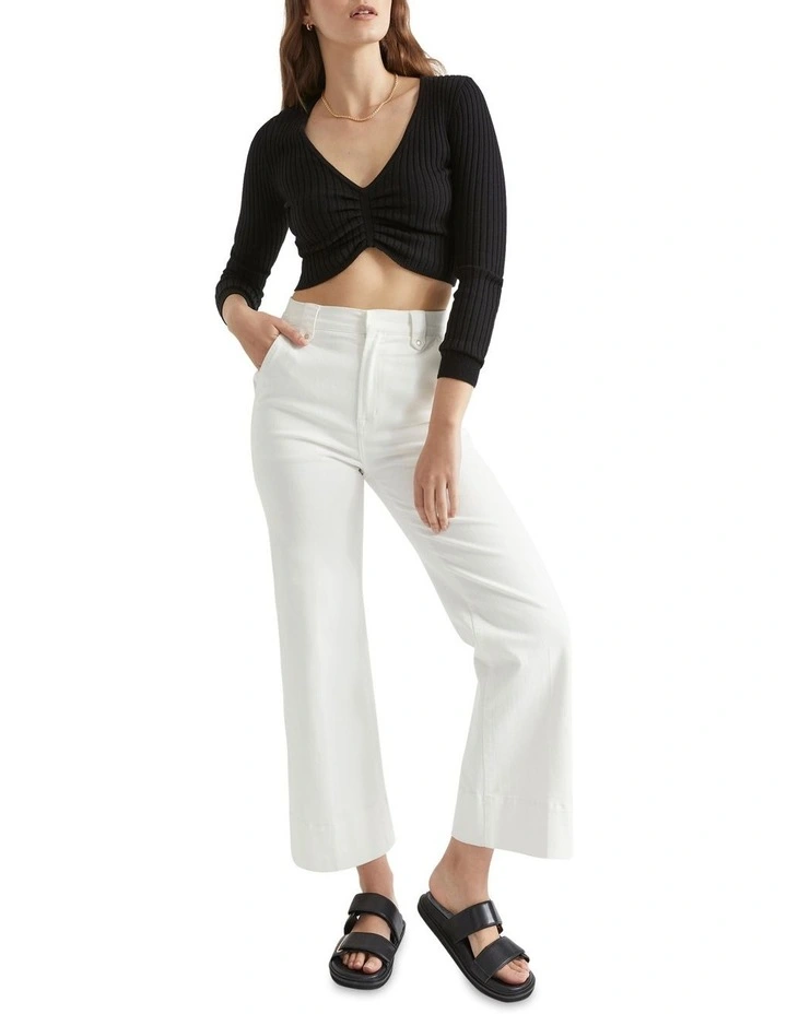 Ruched Front Knit Top 2 Ruched Front Knit Top - Image 2