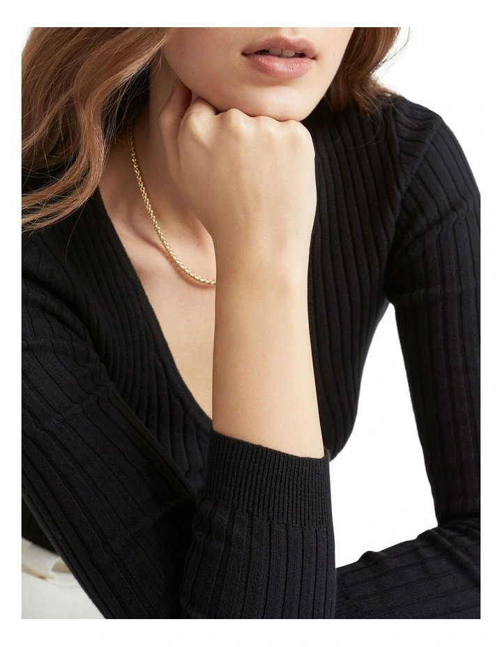 Ruched Front Knit Top 3 Ruched Front Knit Top - Image 3