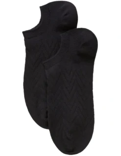 Chevron Knit Sneaker Sock