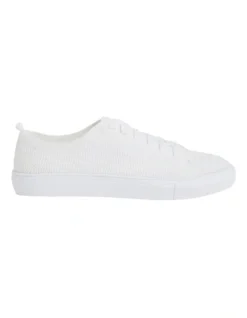 Josie Knit Sneaker In Whisper White