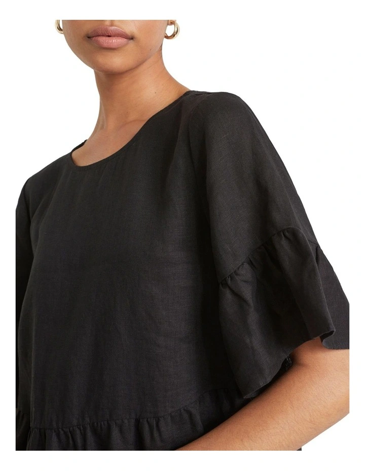 Core Linen Mini Dress 3 Core Linen Mini Dress - Image 3