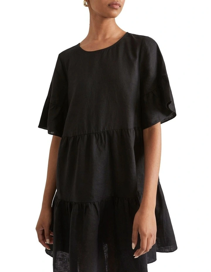 Core Linen Mini Dress 4 Core Linen Mini Dress - Image 4