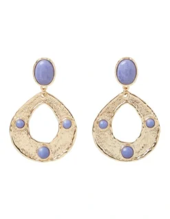 Stone Teardrop Earring