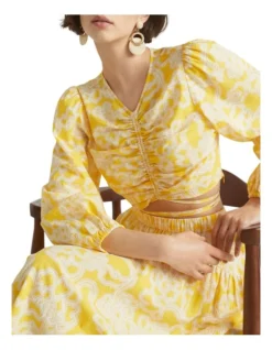 Floral Tie Waist Top