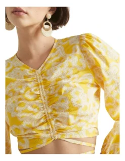 Floral Tie Waist Top -Heritage 927441910 3 720x928