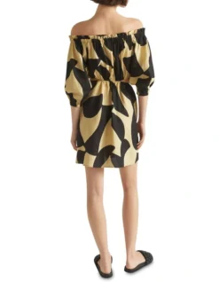 Abstract Off Shoulder Cut Out Dress In Multi 7 Abstract Off Shoulder Cut Out Dress In Multi -Heritage 927442990 4 720x928