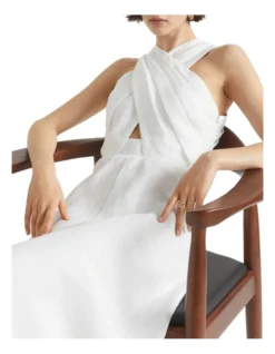 Linen Halter Midi Dress 7 Linen Halter Midi Dress -Heritage 927443080 4 720x928