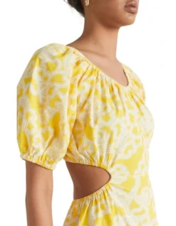 Floral Cut Away Maxi Dress -Heritage 928612990 3 720x928