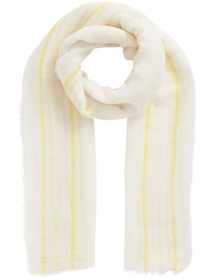 Linen Stripe Scarf 1 Linen Stripe Scarf