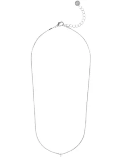 Initial I Necklace In Silver