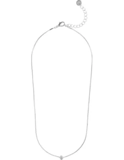 Initial 'O' Necklace In Silver