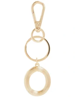 Initial "O" Keyring In Gold