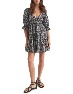 Linen Sweetheart Mini Dress