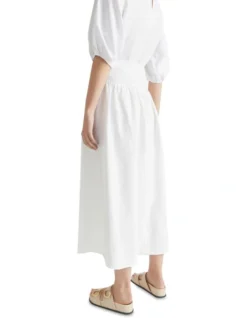 Core Linen Gathered Maxi Skirt In Whisper White 7 Core Linen Gathered Maxi Skirt In Whisper White -Heritage 933958360 933951700 4 720x928