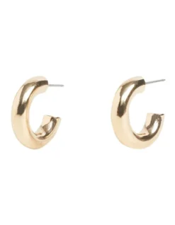 Classic Hoop Earring In Gold