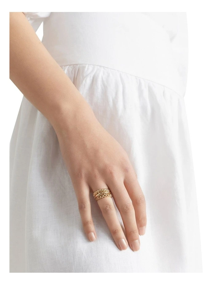 Stacking Rings In Gold 2 Stacking Rings In Gold - Image 2