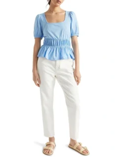 Square Neck Ruched Tee -Heritage 934883920 934871050 3 720x928