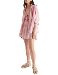 Voile Floral Mini Skirt