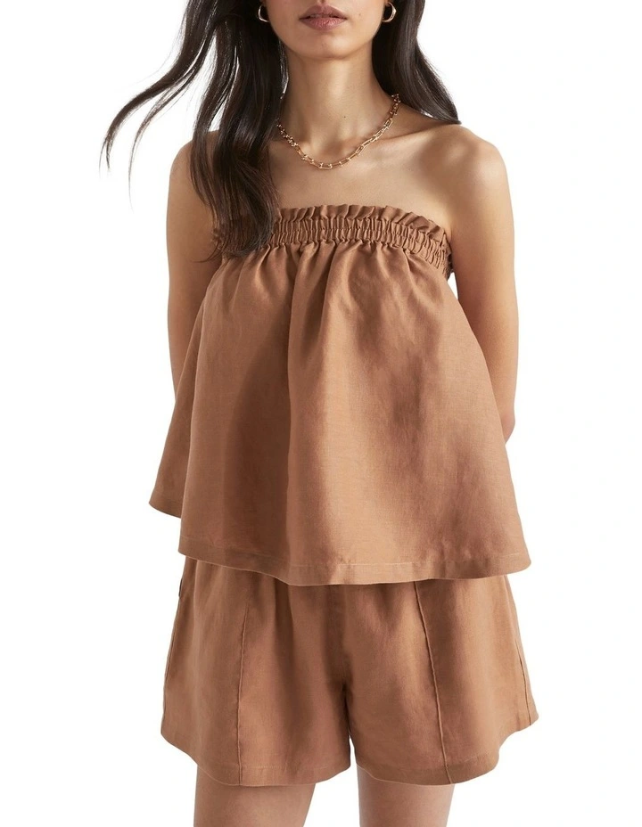 Linen Strapless Top 1 Linen Strapless Top