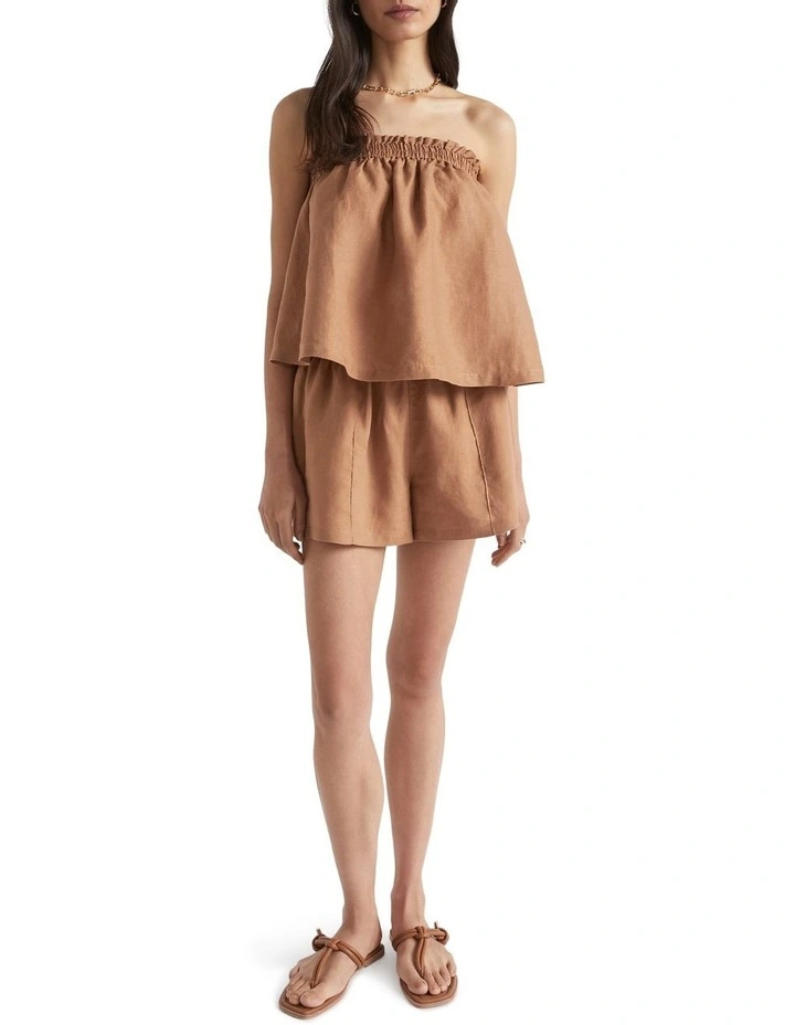 Linen Strapless Top 2 Linen Strapless Top - Image 2