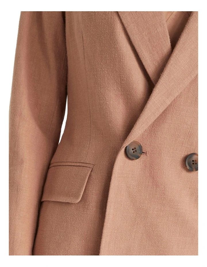 Ramie Cotton Longline Blazer 3 Ramie Cotton Longline Blazer - Image 3