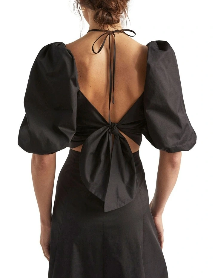 Sateen Tie Neck Top 2 Sateen Tie Neck Top - Image 2