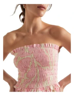 Voile Floral Shirred Mini Dress 6 Voile Floral Shirred Mini Dress -Heritage 937923310 3 720x928