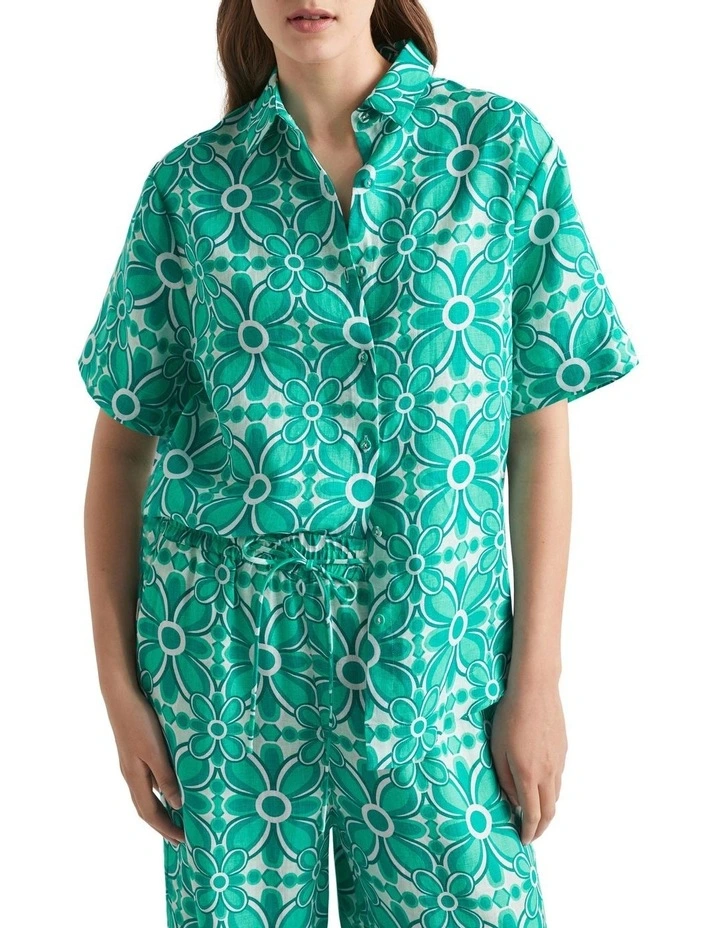 Linen Retro Short Sleeve Shirt 3 Linen Retro Short Sleeve Shirt - Image 3