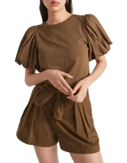 Poplin Balloon Sleeve Top -Heritage 937925020 937905220 3 720x928