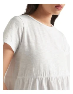 Tiered Jersey Slub Tee