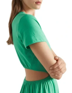 Jersey Cut Out Midi Dress