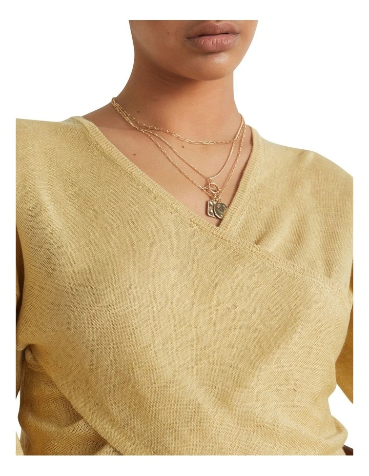 Layered Chain Necklace 2 Layered Chain Necklace - Image 2