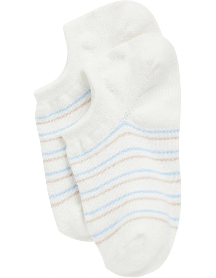 Stripe Sneaker Sock In White Multi 1 Stripe Sneaker Sock In White Multi