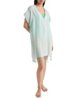 Textured Stripe Kaftan