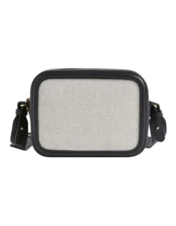 Textured Logo Crossbody Bag